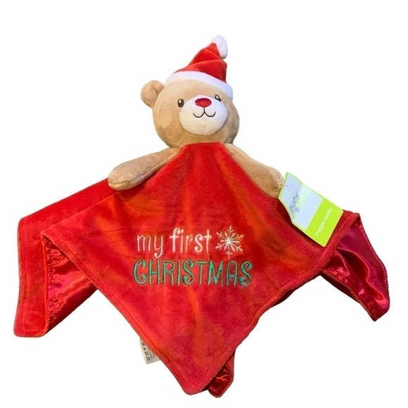 My First Christmas Bear Snuggle Buddy NWT - Picture 1 of 2